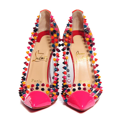 Christian Louboutin Patent Spiked Pigalle 120 Pumps 36 Multicolor 2 of 6