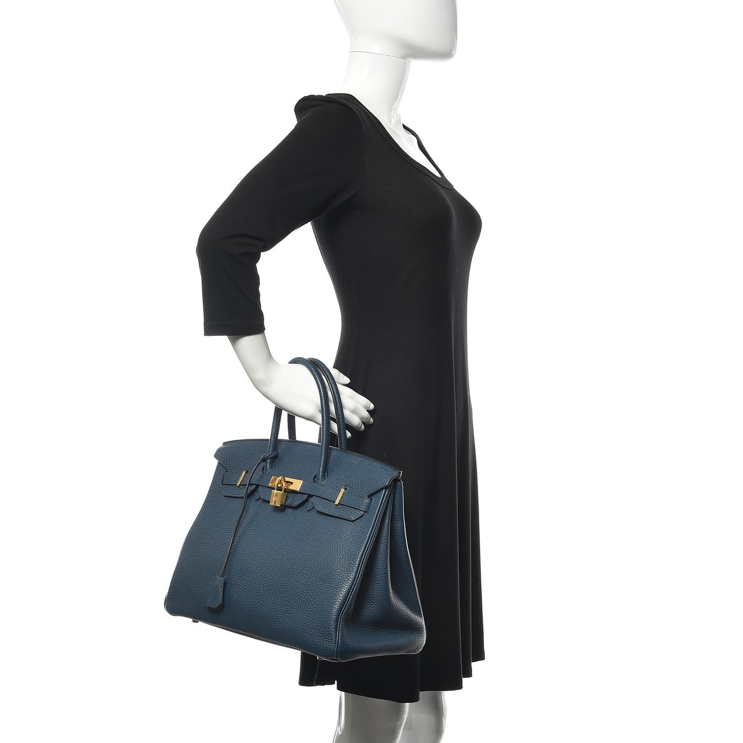 Togo Birkin 35 Bleu De Prusse