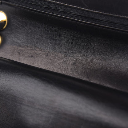 Chanel Lambskin Quilted Medium Double Flap Black 9 of 13