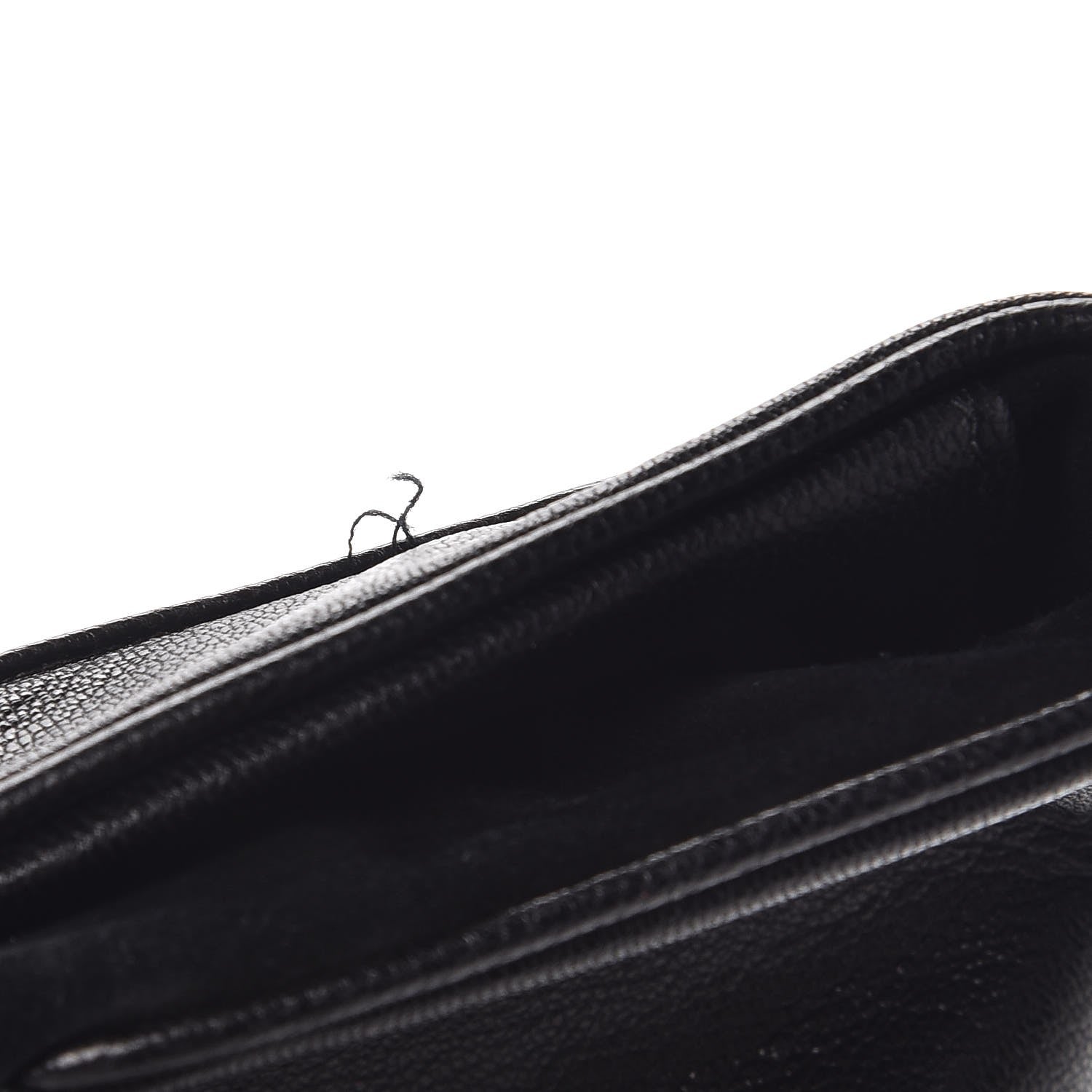 Saint Laurent Chevre Monogram Fold Over Clutch Black 6 of 7