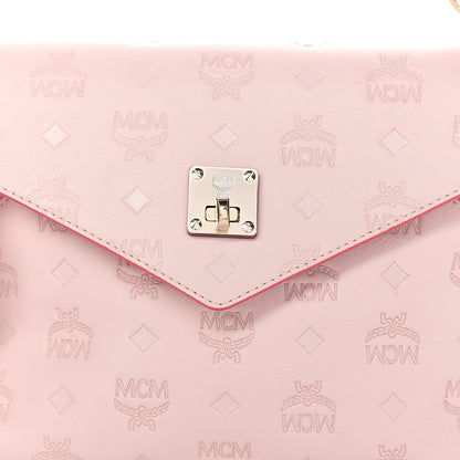 MCM Calfskin Ottomar Essential Flap Shoulder Bag Pink Blush 6 of 8