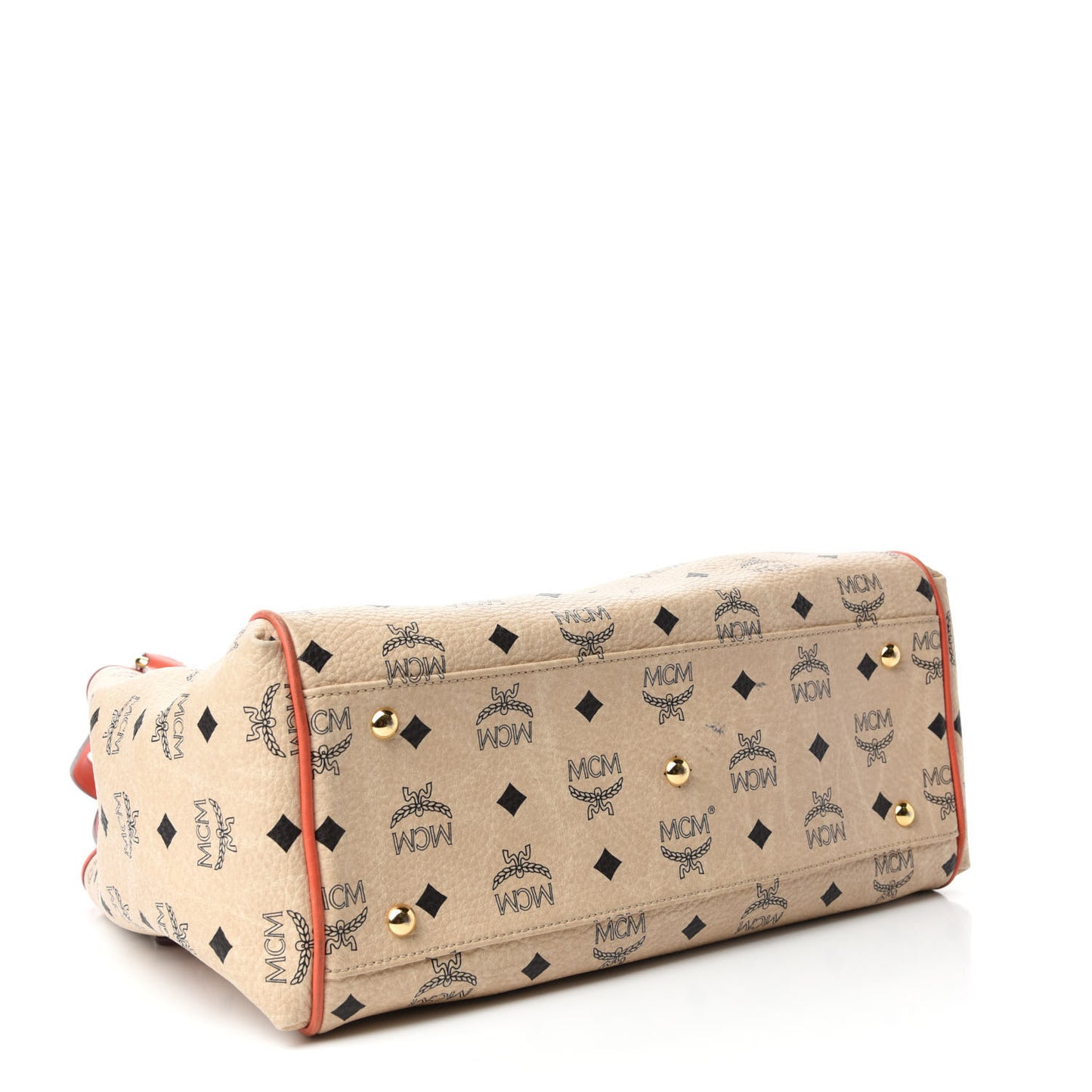 Visetos Shopping Tote Beige Orange