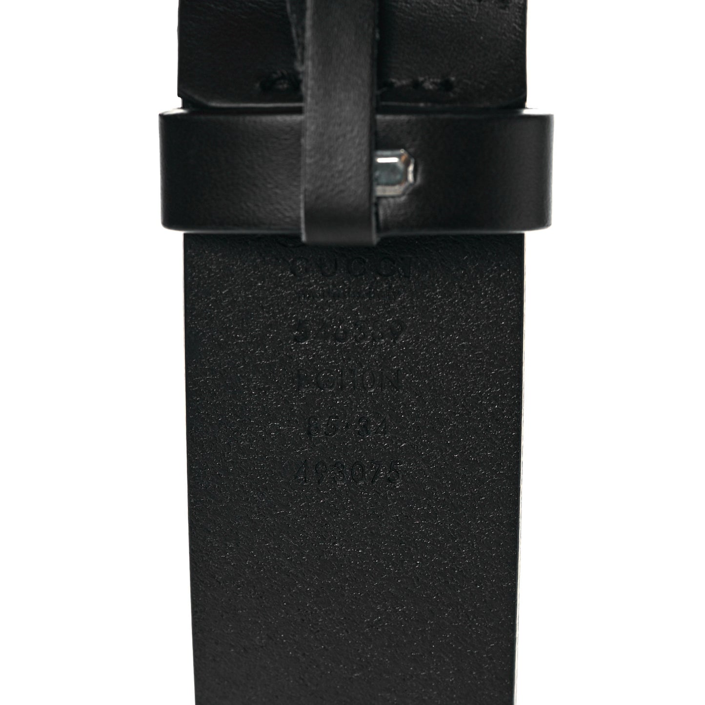 Selleria Calfskin Mens Interlocking G 37mm Belt 85 34 Black