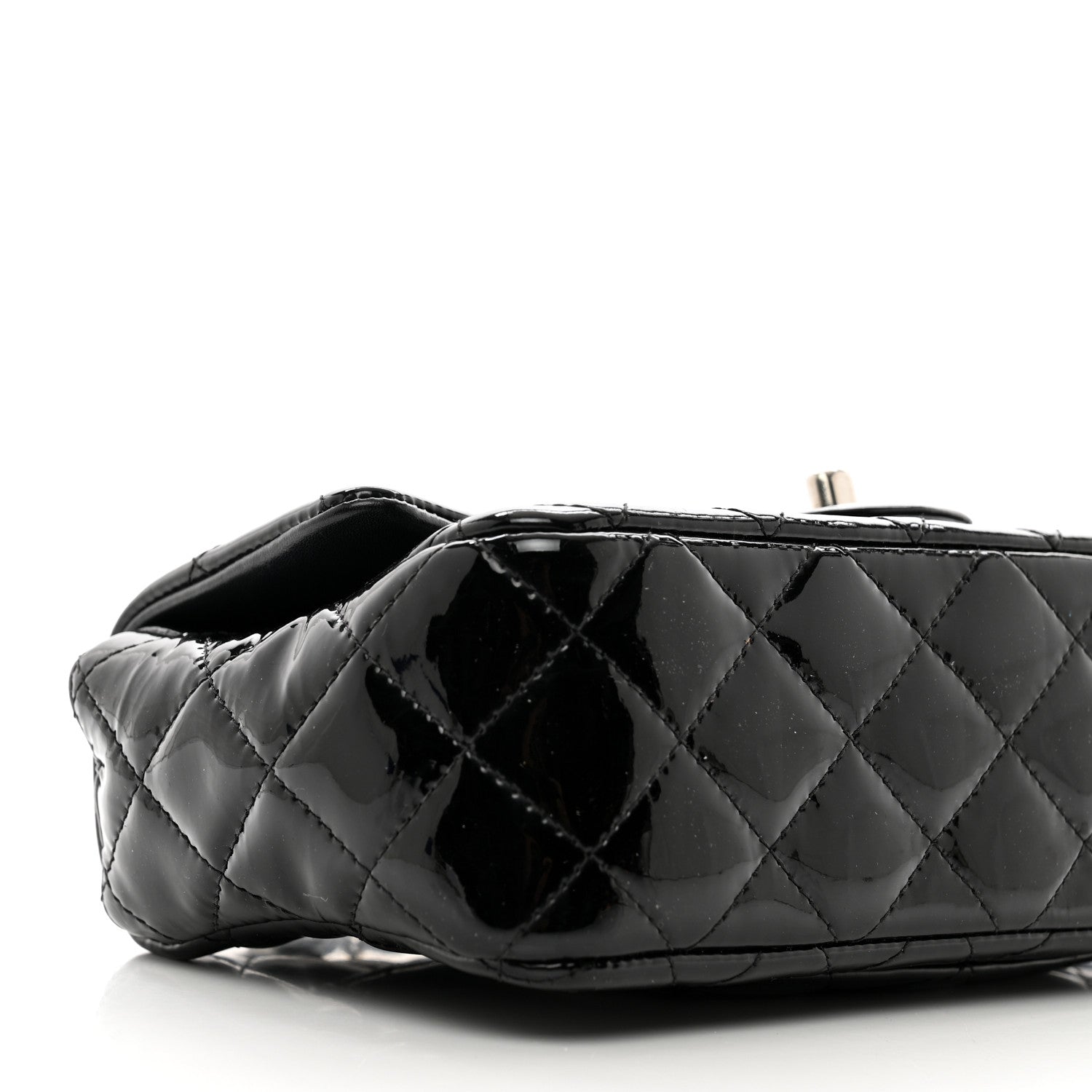 Chanel Patent Calfskin Quilted Mini Rectangular Flap Black 8 of 10