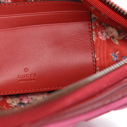 Gucci Patent Rubber Game Patch Logo Wrist Bag Hibiscus Red 6 of 9