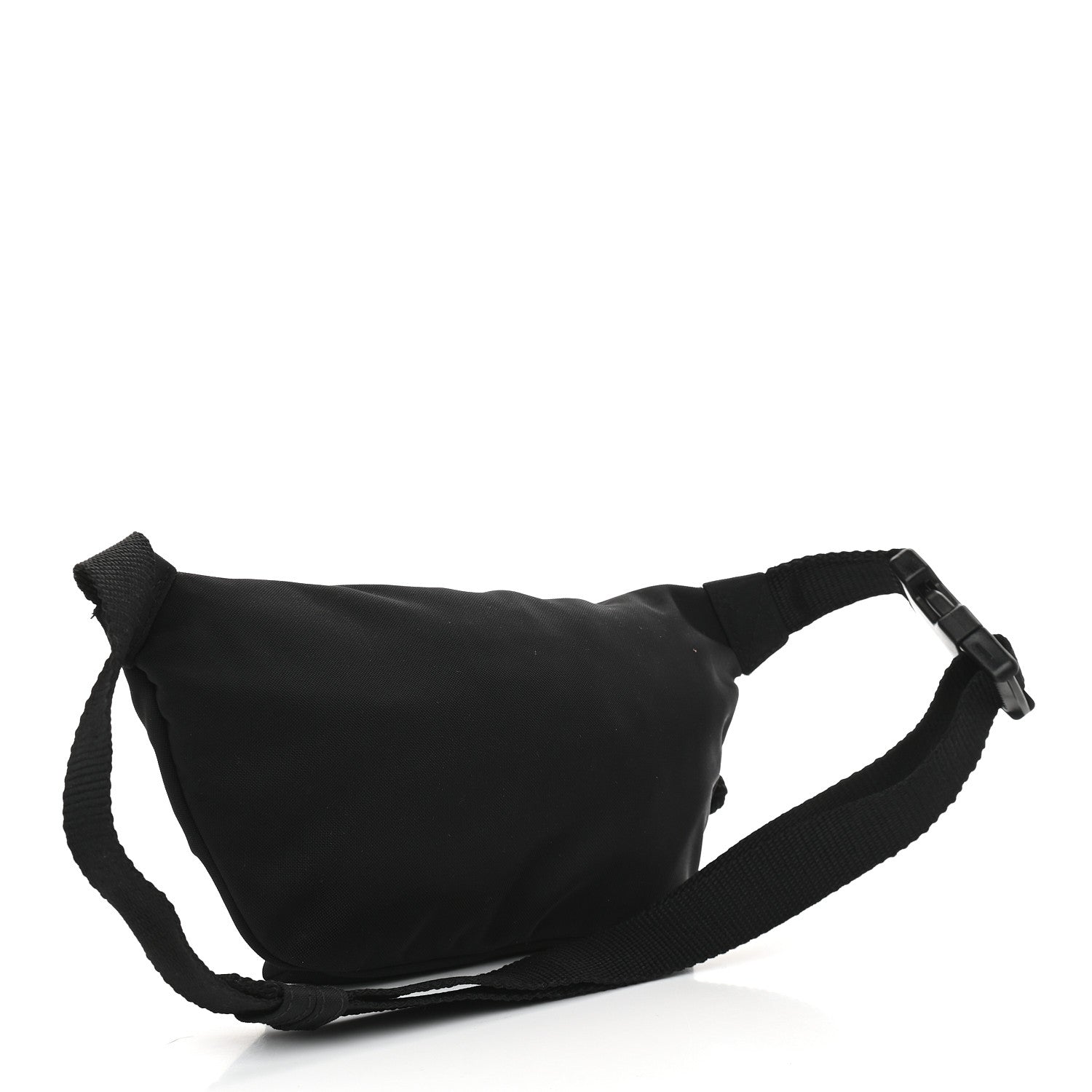 Balenciaga Sport Nylon Logo Embroidered Wheel Belt Bag Black White 2 of 8