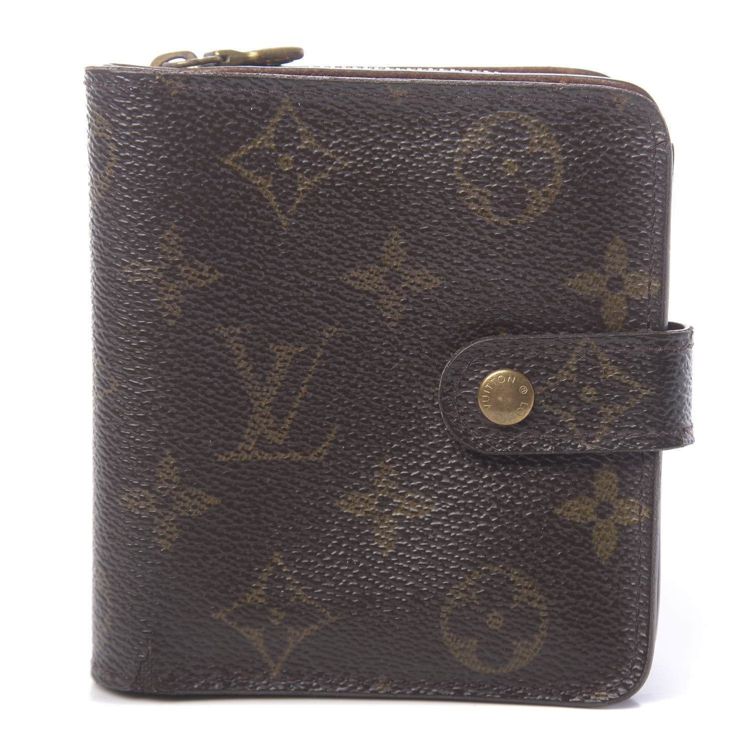 Louis Vuitton Monogram Compact Zippe Zipped Wallet 1 of 8