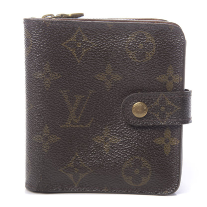 Louis Vuitton Monogram Compact Zippe Zipped Wallet 1 of 8