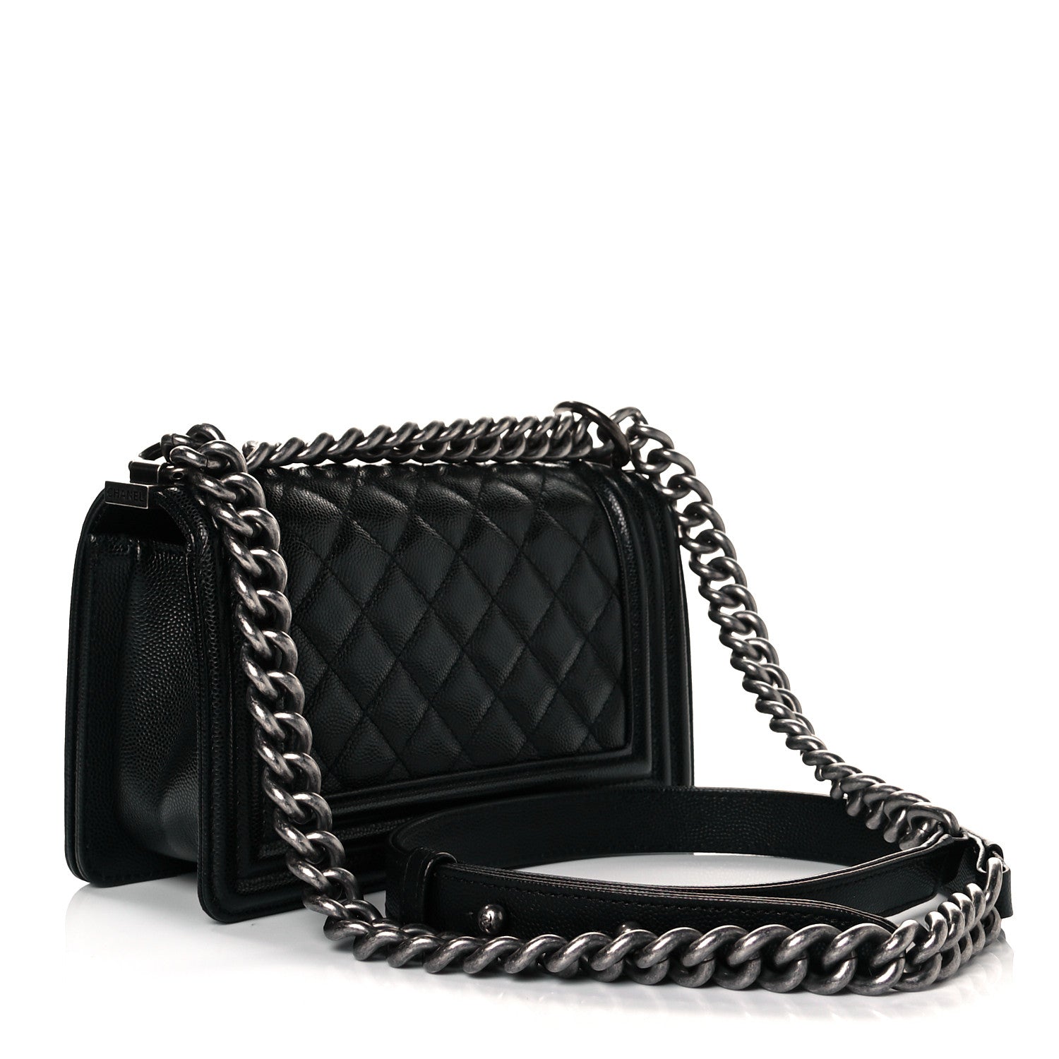 Chanel Caviar Quilted Small Boy Flap Black 3 of 10