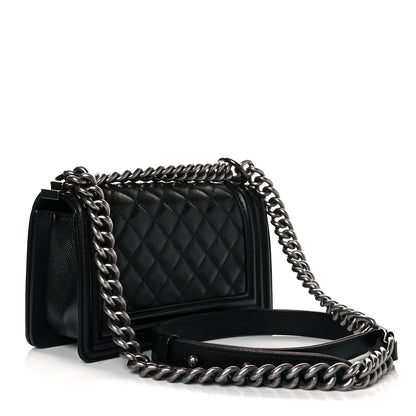 Chanel Caviar Quilted Small Boy Flap Black 3 of 10