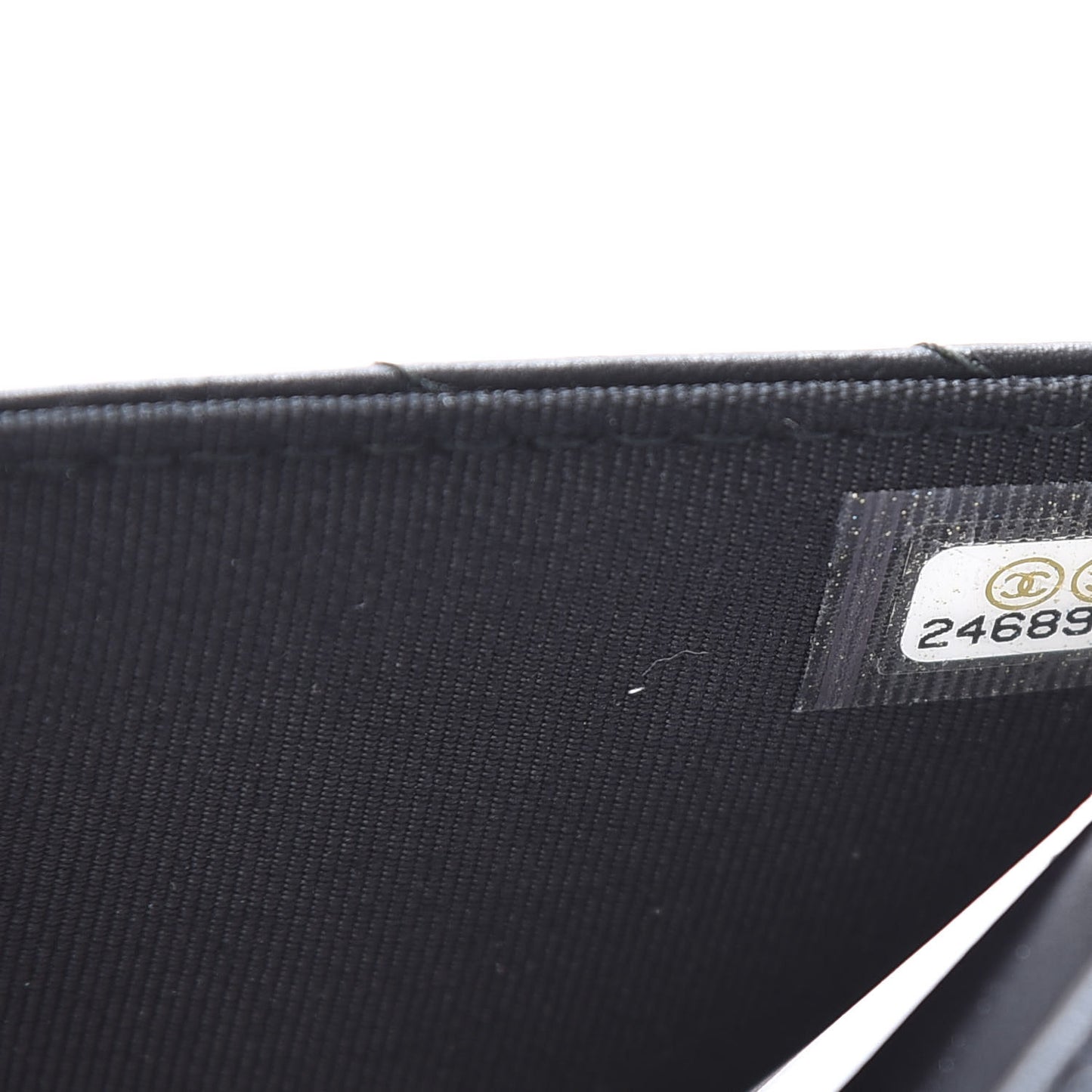 Aged Calfskin Chevron Quilted Reissue Wallet On Chain WOC So Black