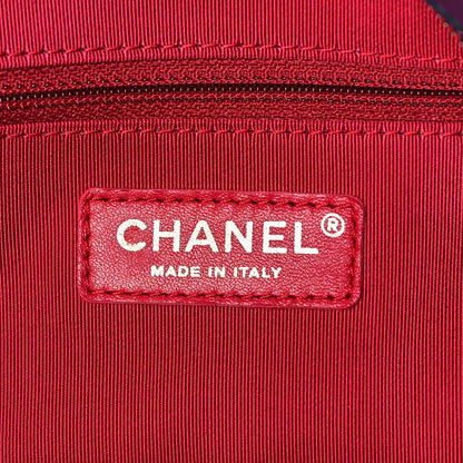 Chanel Aged Calfskin Quilted Large Gabrielle Shopping Tote Navy Black 6 of 9