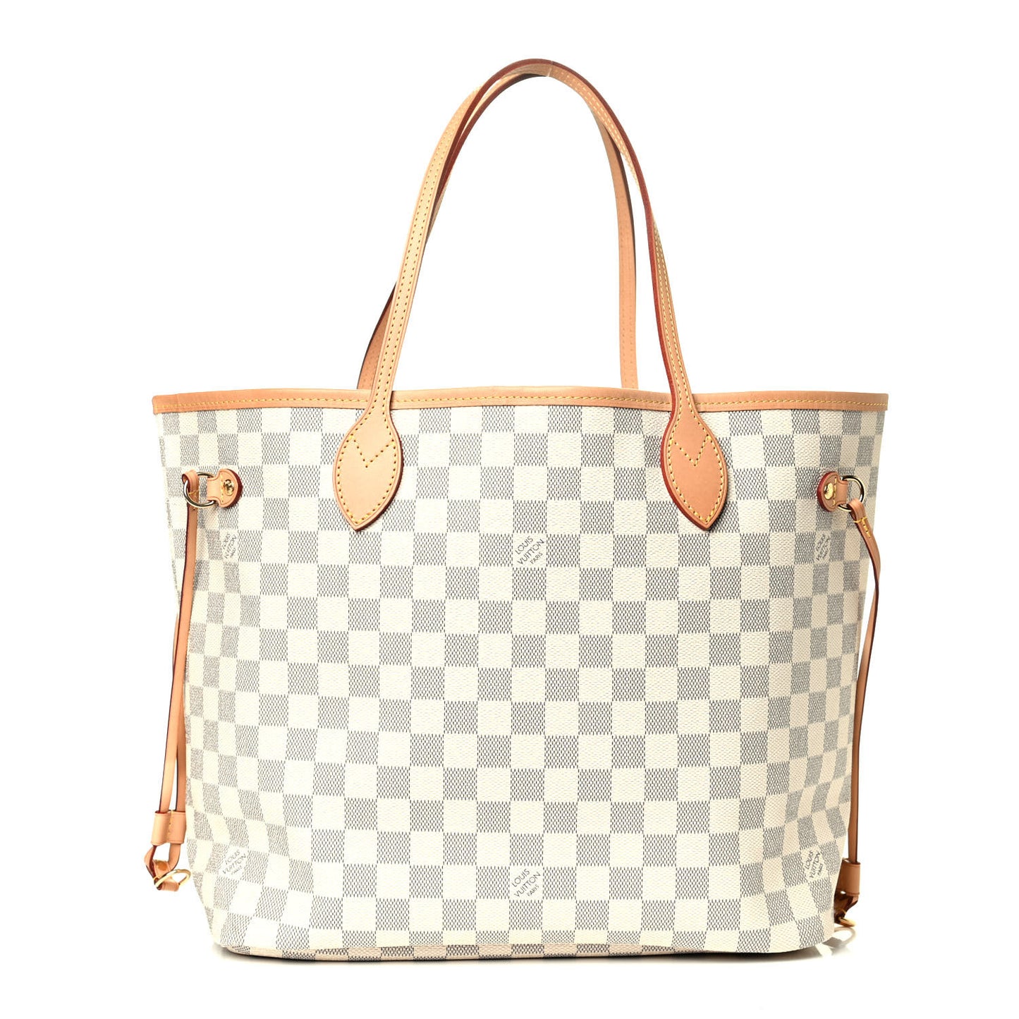 Damier Azur Neo Neverfull MM Rose Ballerine