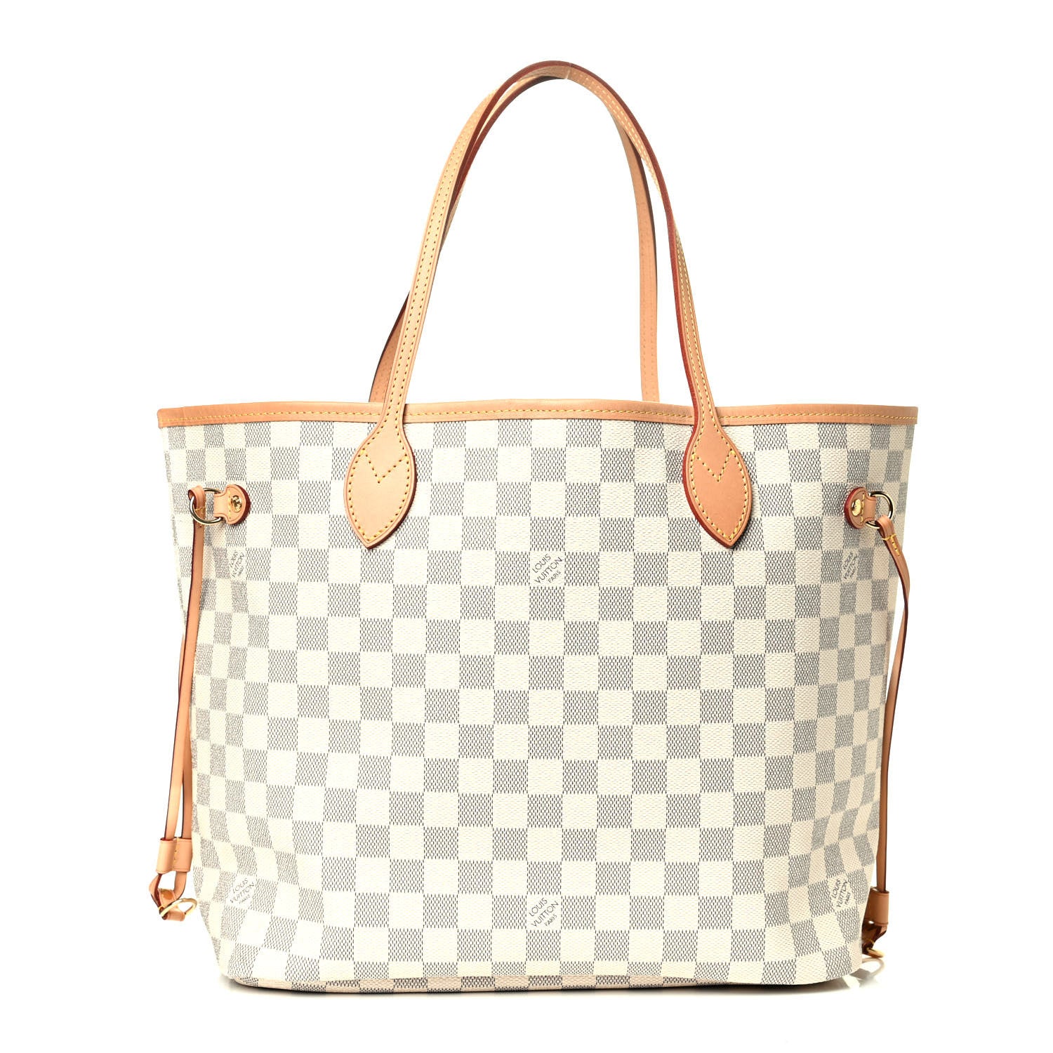 Louis Vuitton Damier Azur Neo Neverfull MM Rose Ballerine 1 of 5