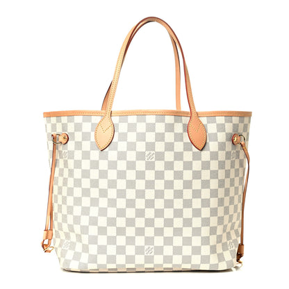 Louis Vuitton Damier Azur Neo Neverfull MM Rose Ballerine 1 of 5