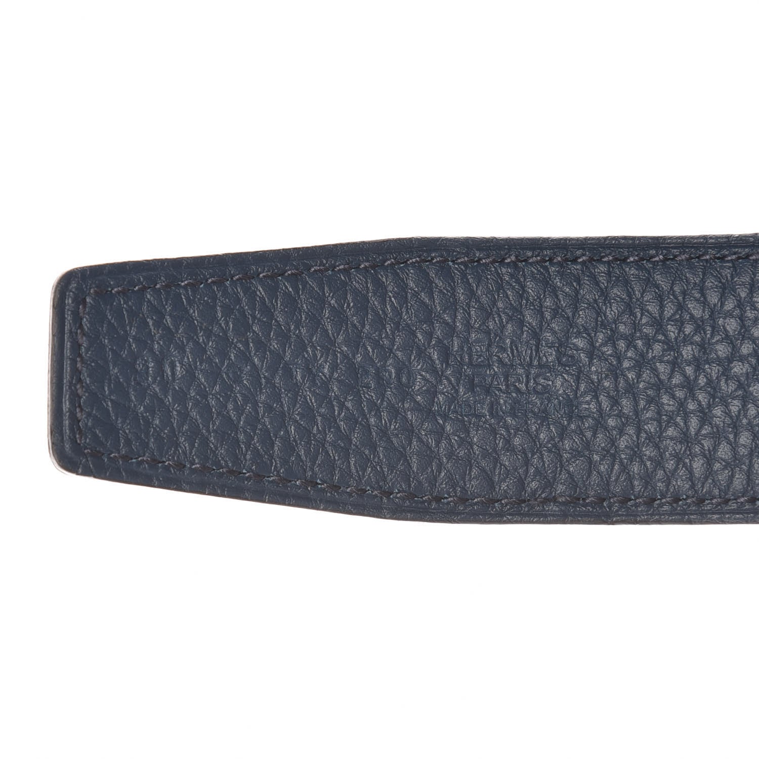 Hermes Box Togo 32mm Au Carre H Belt 90 Black Bleu De Prusse 6 of 6