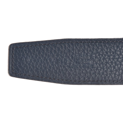 Hermes Box Togo 32mm Au Carre H Belt 90 Black Bleu De Prusse 6 of 6