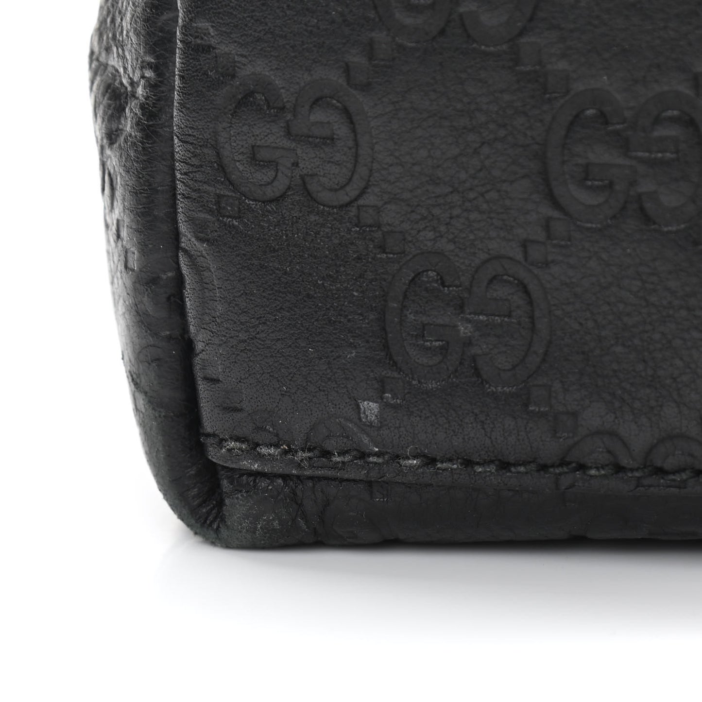 Guccissima Large Hobo Black
