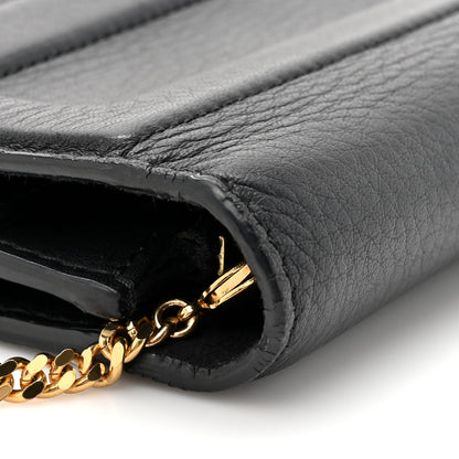 Fendi Vitello Flamingo Tube Wallet on Chain Black 13 of 14