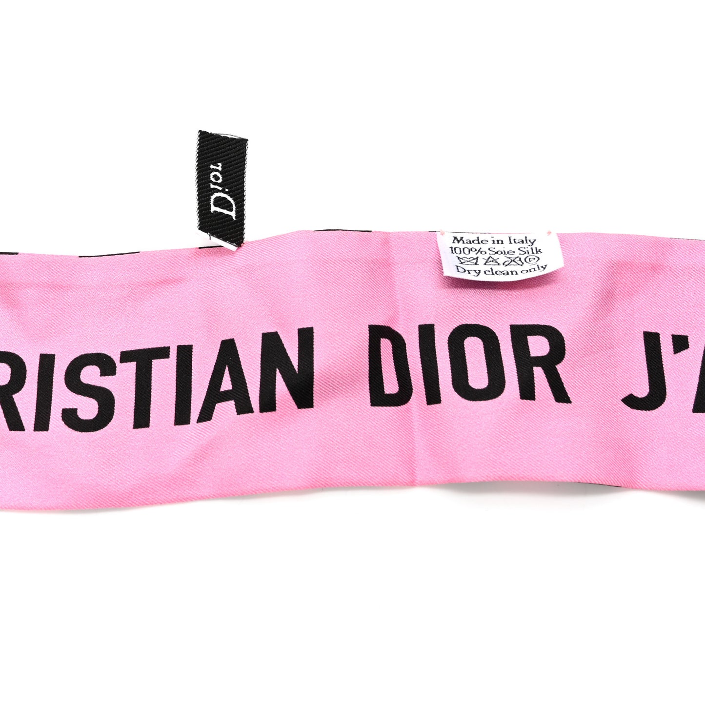 Silk Striped Mitzah Scarf Pink Black