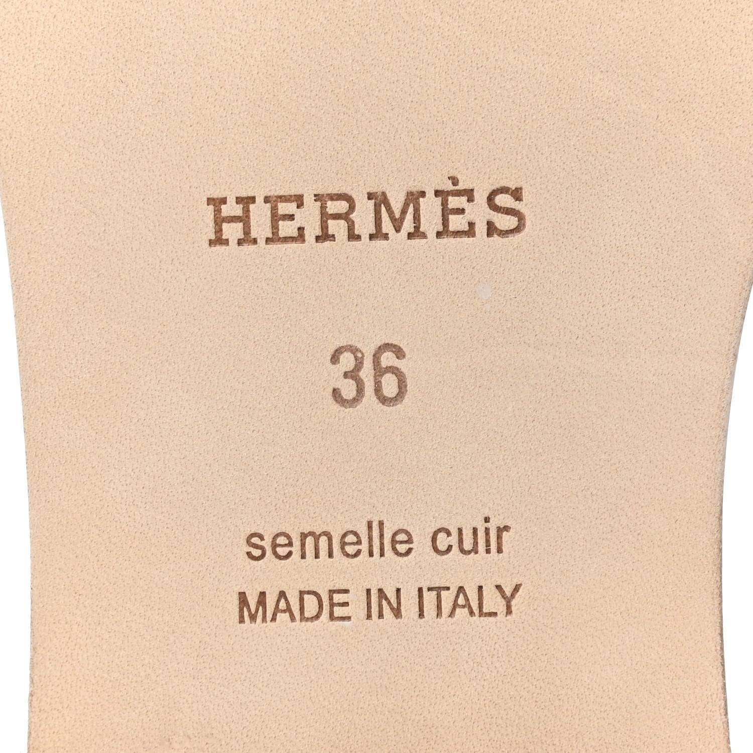 Hermes Calfskin Oran Sandals 36 Rose Petale 6 of 8