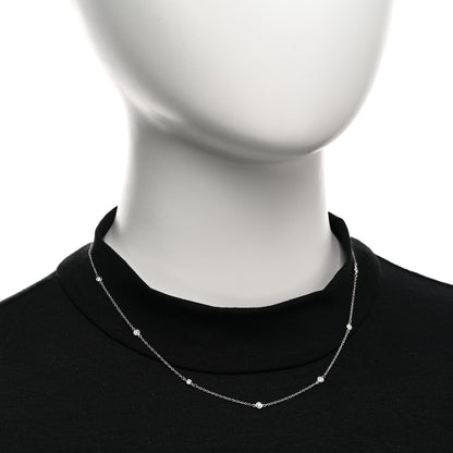 Tiffany Platinum Diamond .33ctw Elsa Peretti Diamonds by the Yard Station Necklace 2 of 5