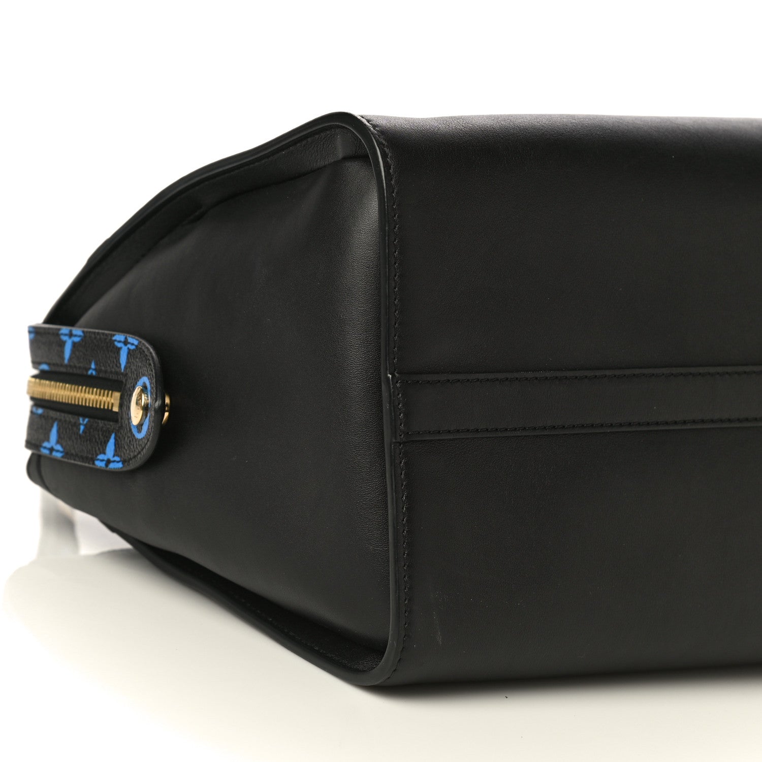 Louis Vuitton Smooth Calfskin Colored Monogram Speedy Amazon MM Blue Black 9 of 17
