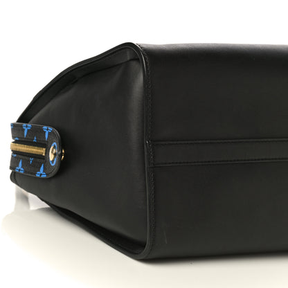 Louis Vuitton Smooth Calfskin Colored Monogram Speedy Amazon MM Blue Black 9 of 17