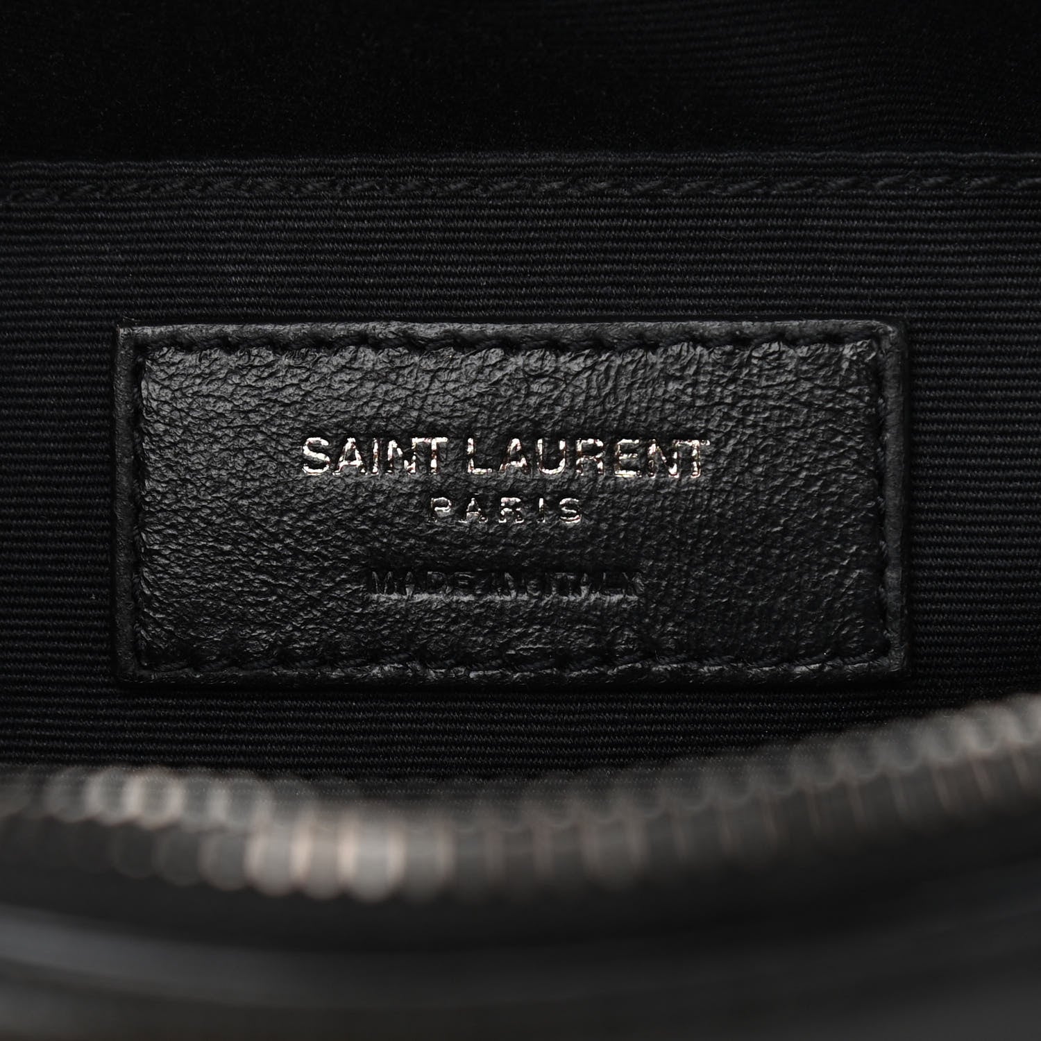 Saint Laurent Calfskin Matelasse Monogram Lou Camera Bag Black 5 of 9
