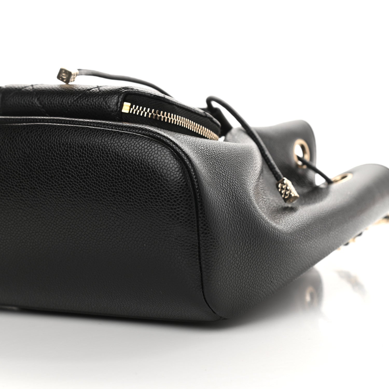 Chanel Caviar Quilted CC Pocket Bucket Bag Black 9 of 9