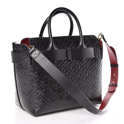 Burberry Calfskin Embossed Monogram Small Belt Bag Black 3 of 10
