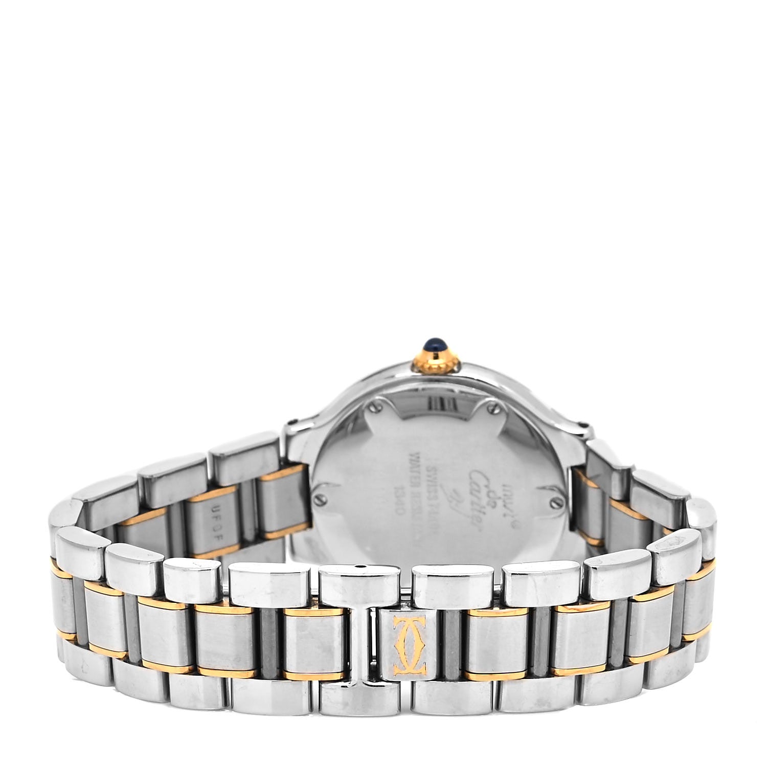 Cartier Stainless Steel 18K Yellow Gold 28mm Must De 21 Quartz Watch 3 of 4