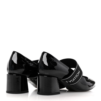 Louis Vuitton Patent Uncover Pumps 38 Black 5 of 11