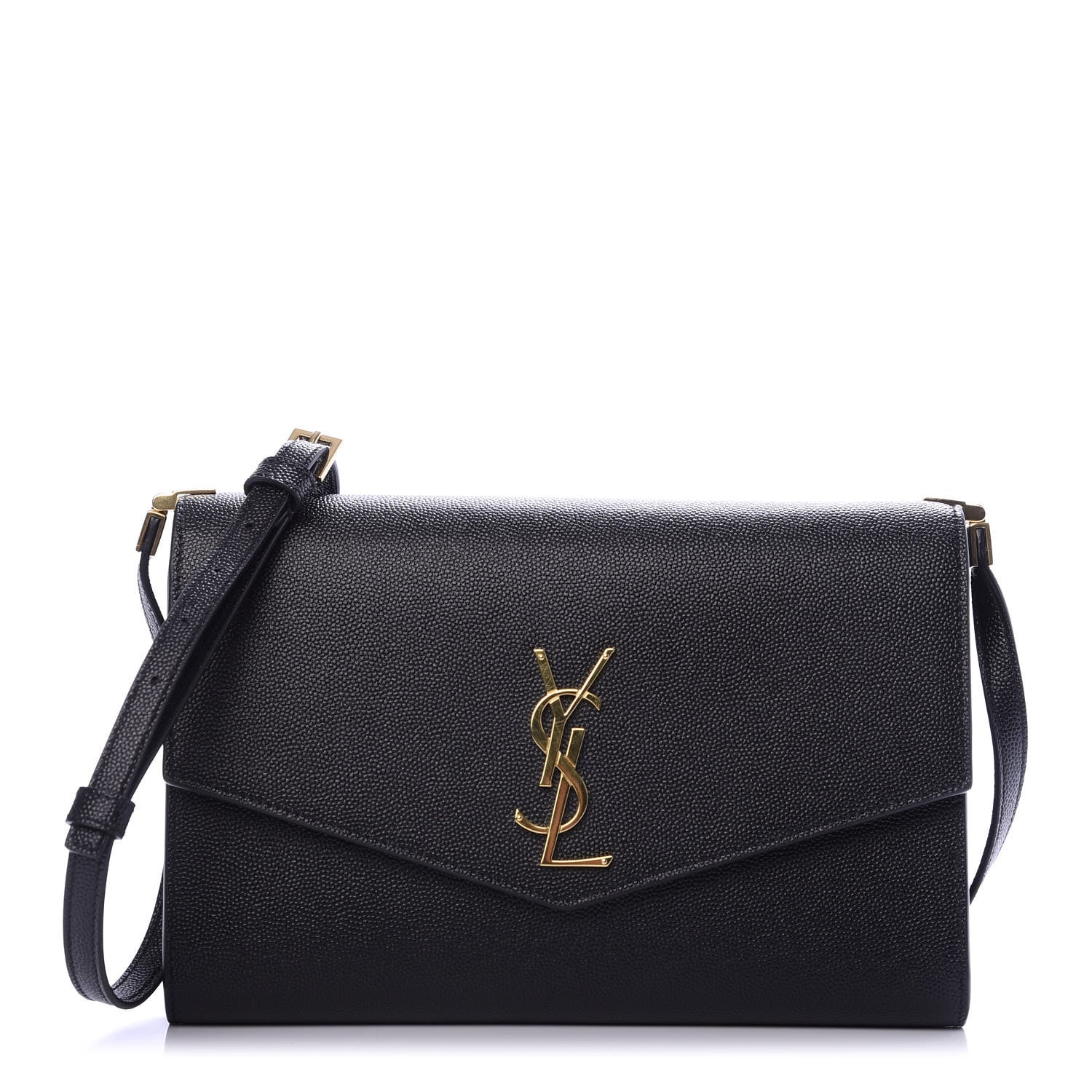 Saint Laurent Grain De Poudre Mini Uptown Crossbody Bag Black 1 of 10
