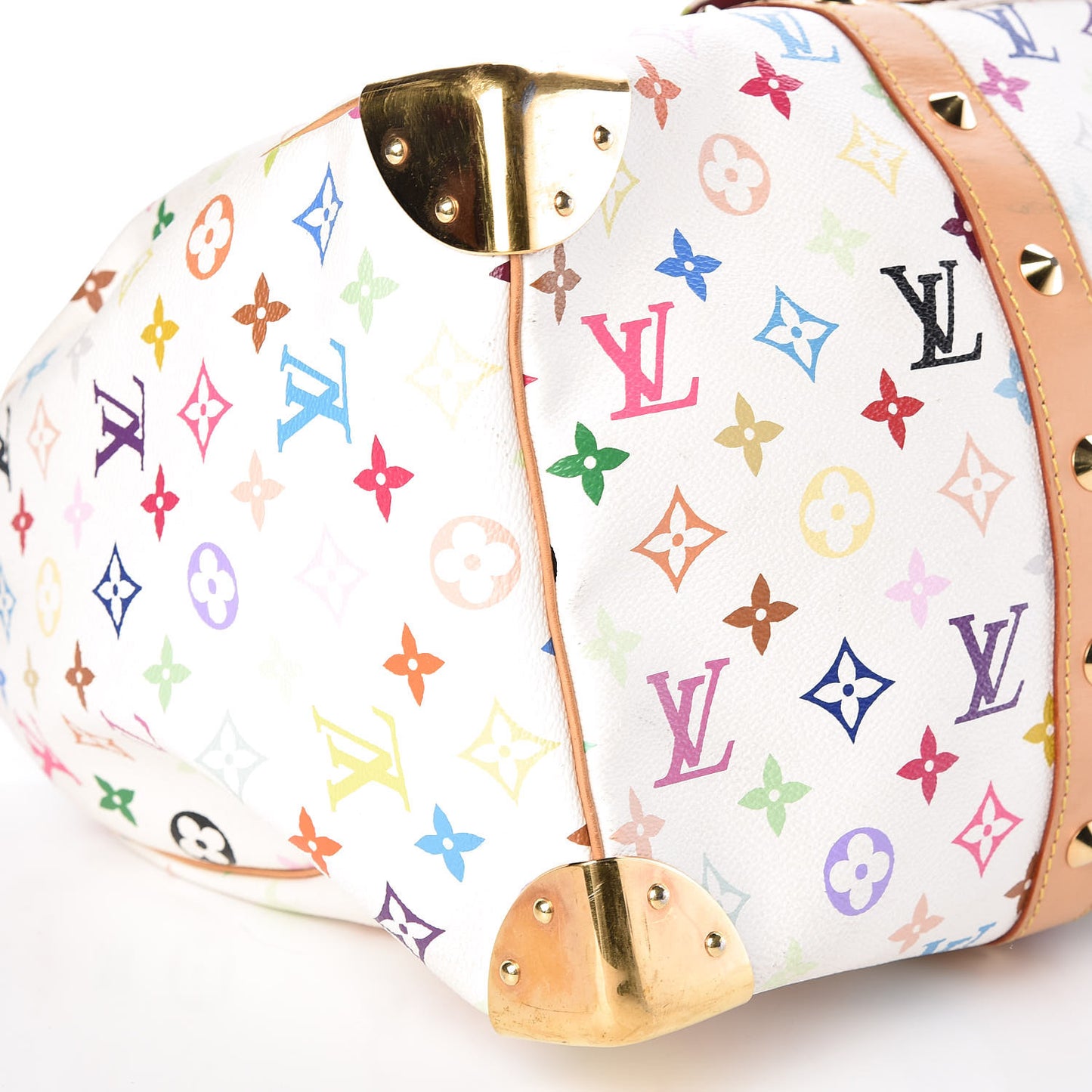 Monogram Multicolor Keepall 45 White