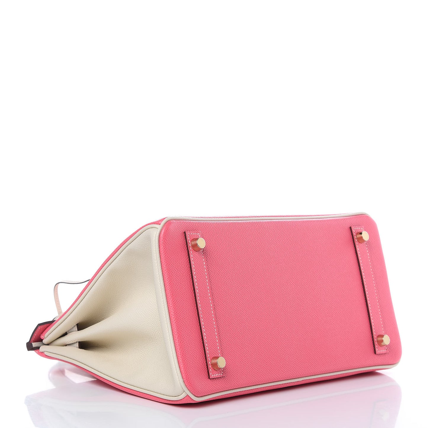 Epsom Horseshoe Birkin 30 Rose Azalee Craie