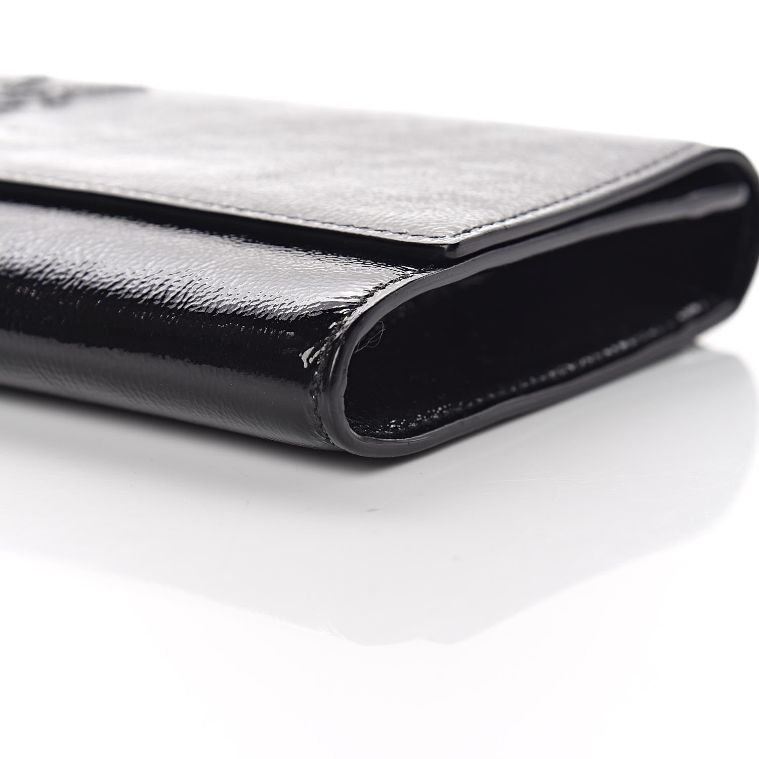 Saint Laurent Textured Patent Monogram Small Belle De Jour Clutch Black 9 of 12