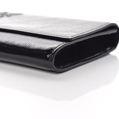 Saint Laurent Textured Patent Monogram Small Belle De Jour Clutch Black 9 of 12