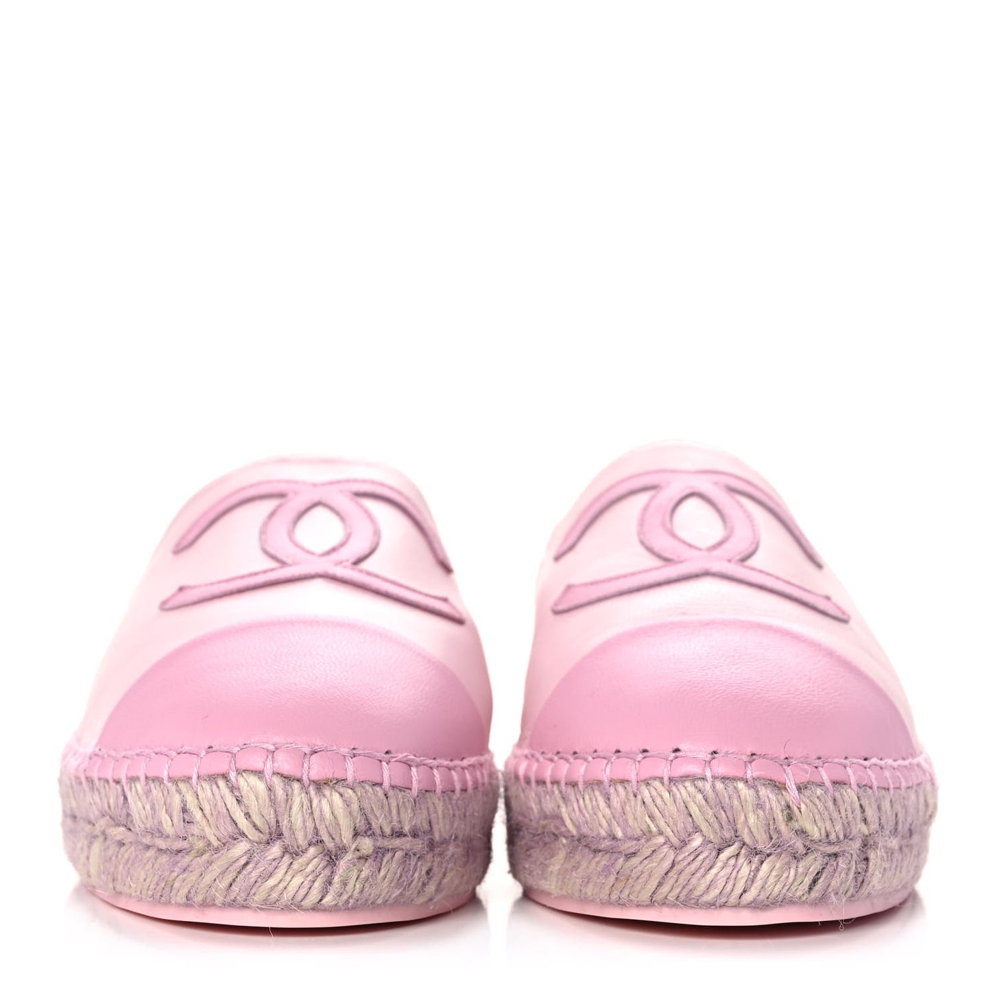 Lambskin CC Espadrilles 39 Light Pink