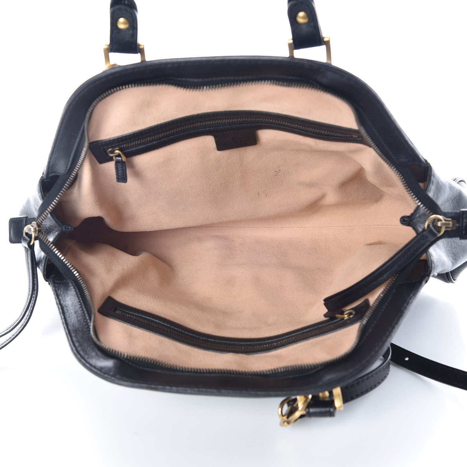 Gucci Calfskin Medium Re(Belle) Top Handle Bag Black 8 of 13