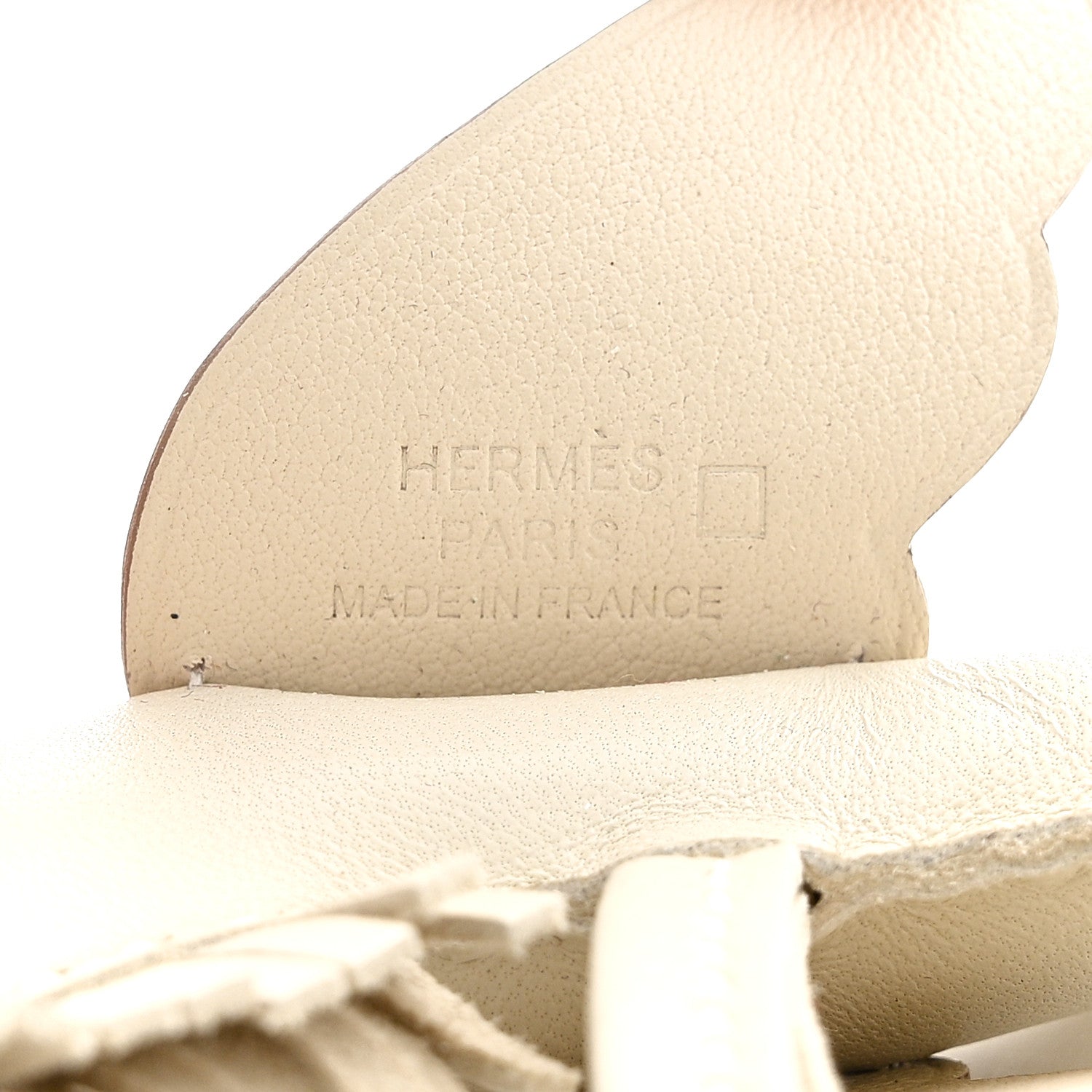 Hermes Milo Lambskin Matte Alligator Touch Grigri Rodeo Pegase Horse Bag Charm PM Craie Nata Beton 3 of 6