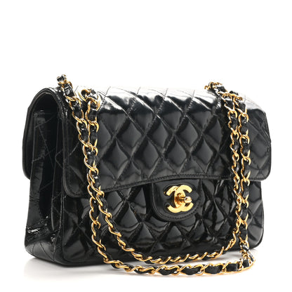 Chanel Patent Quilted Small Double Sided Flap Black 3 of 12