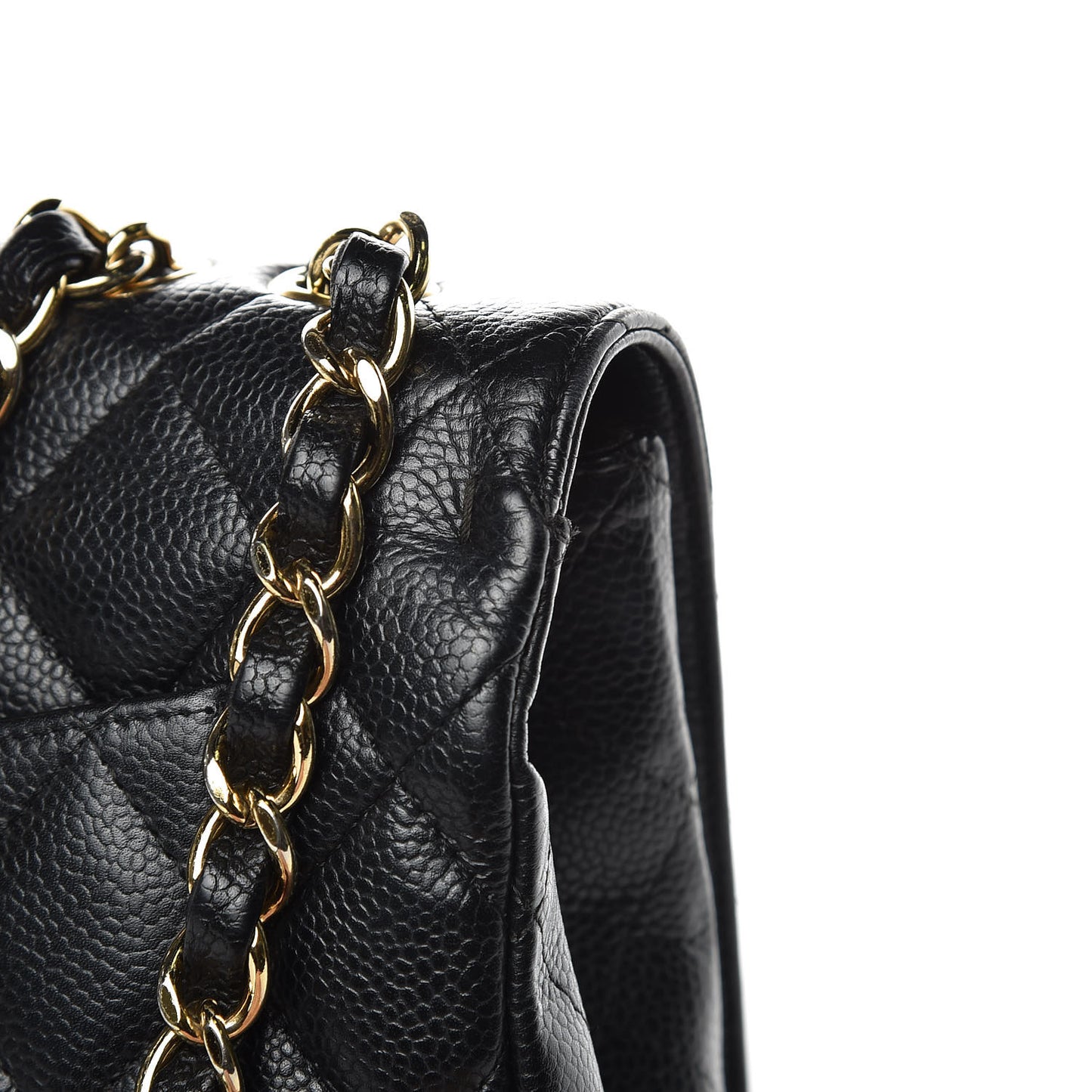 Caviar Quilted Jumbo Single Flap Black