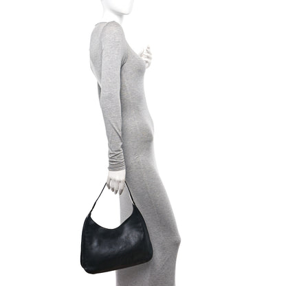 Gucci Calfskin Logo Hobo Bag Black 2 of 13