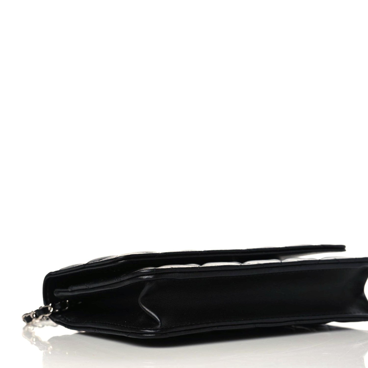 Chanel Lambskin Quilted Wallet On Chain WOC Black 5 of 12