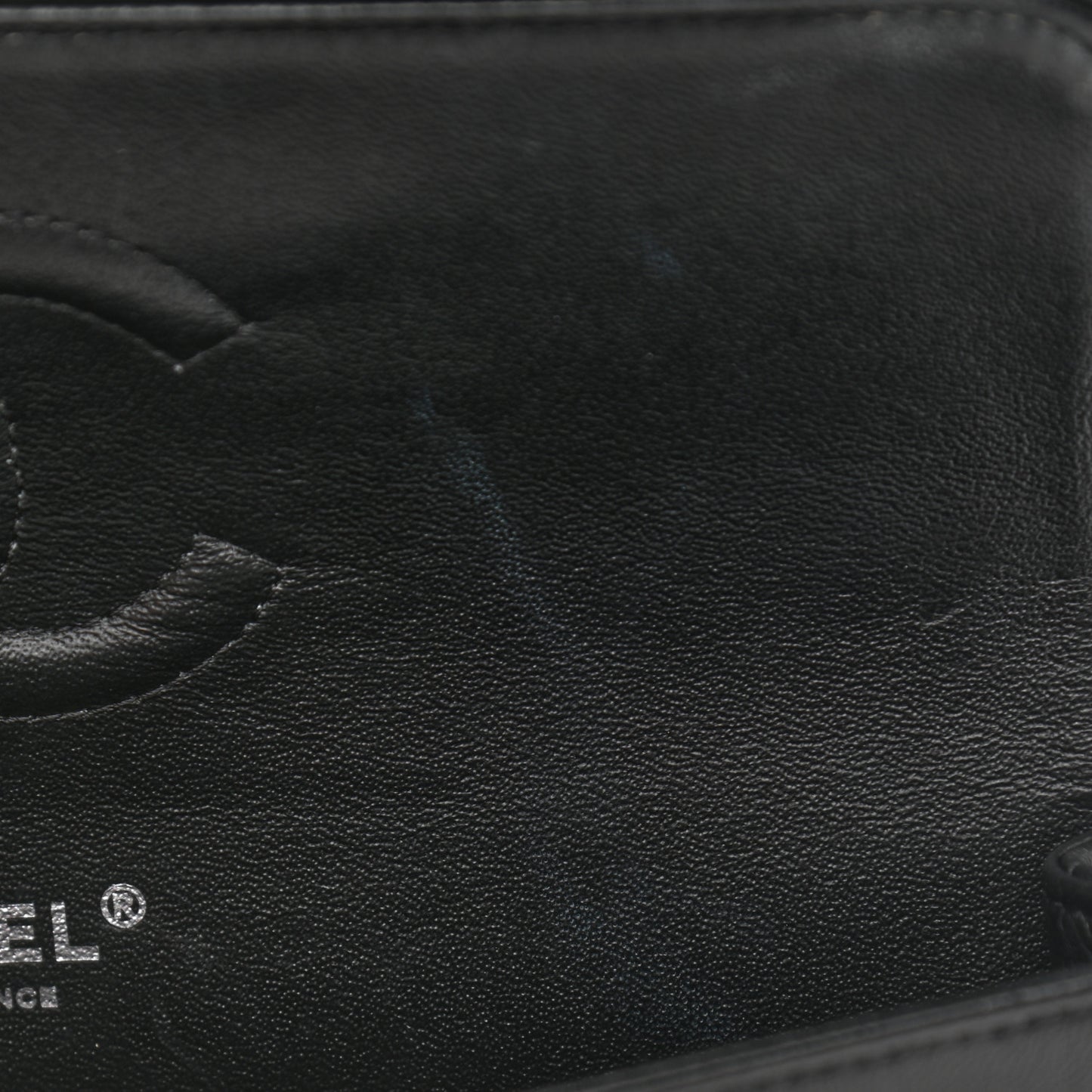 Lambskin Chevron Quilted Medium Double Flap So Black