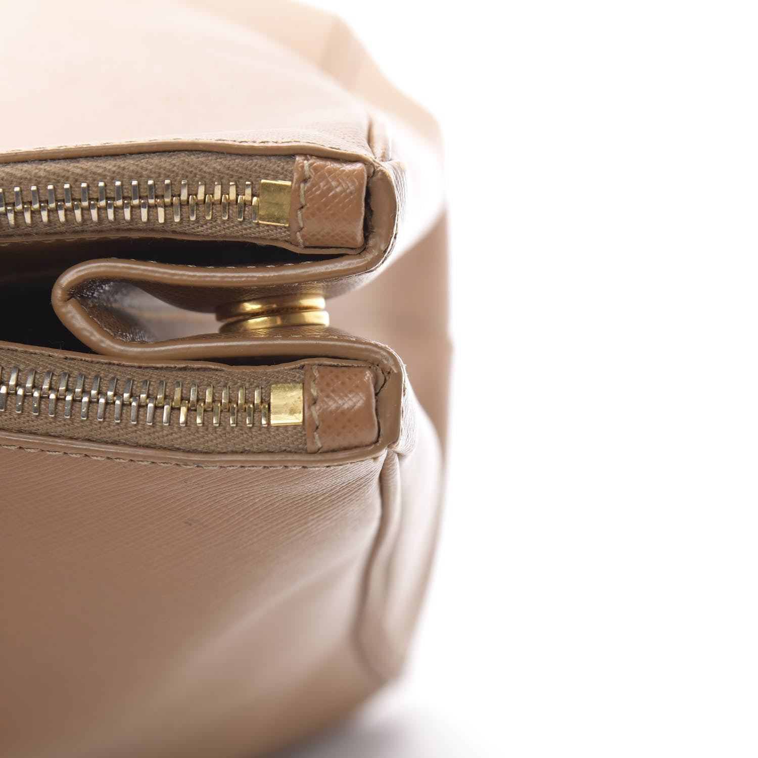 Prada Saffiano Large Galleria Double Zip Tote Caramel 22 of 23