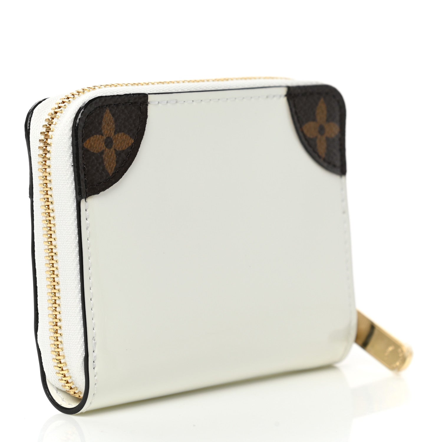 Louis Vuitton Patent Miroir Venice Zippy Coin Purse Snow 3 of 9