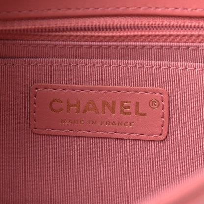 Chanel Calfskin Chevron Quilted Mini Statement Flap Pink 6 of 10