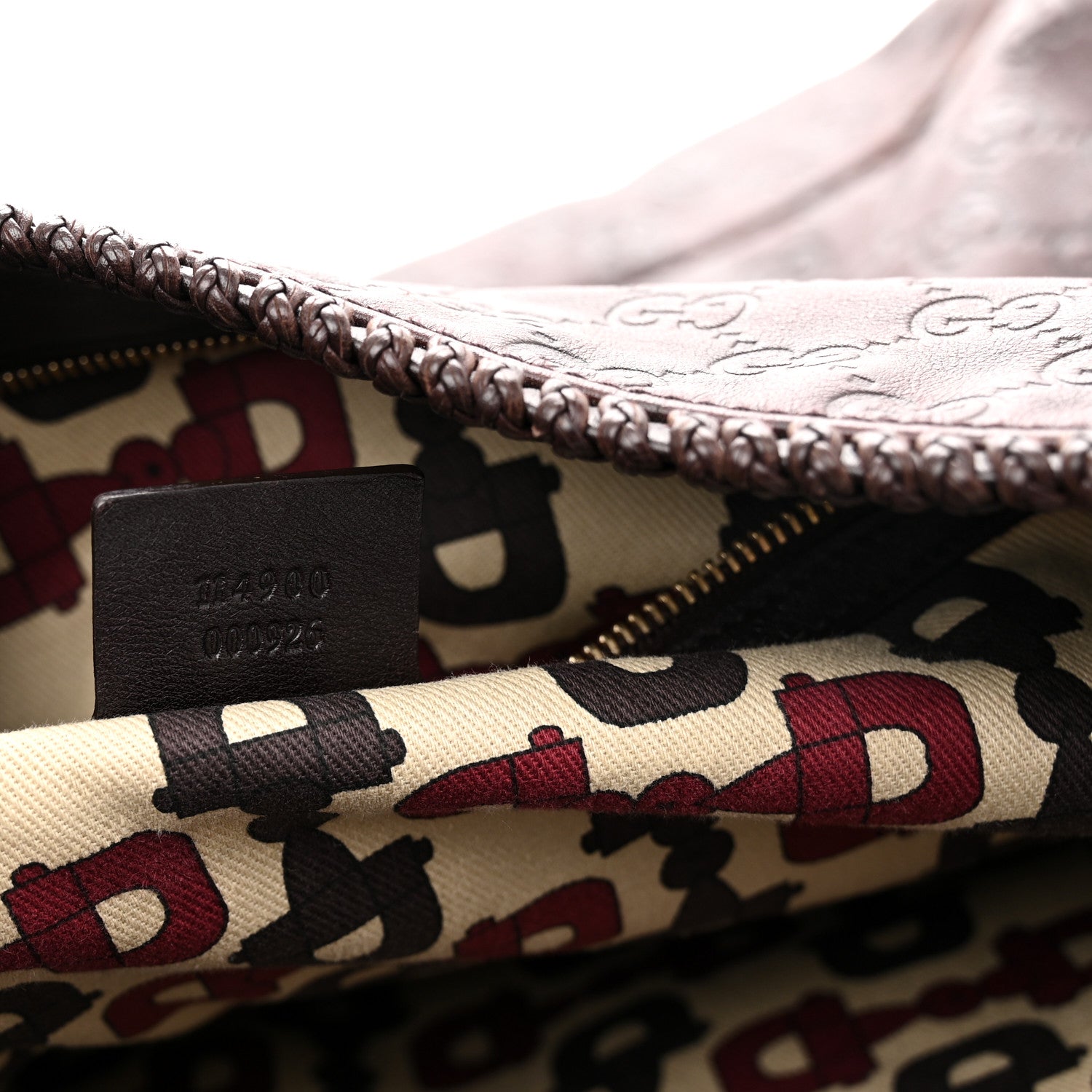 Gucci Guccissima Large Horsebit Chain Hobo Chocolate 7 of 12